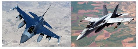 f16 vs f18 super hornet